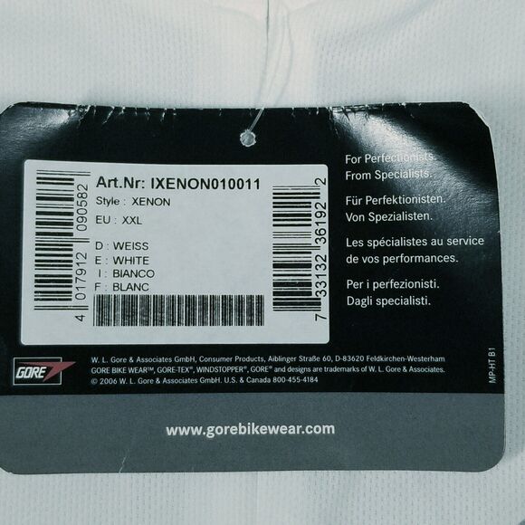 NEW Gore Bikewear Womens Xenon Lady Cycling Jersey White Size 2XL - Picture 5 of 13
